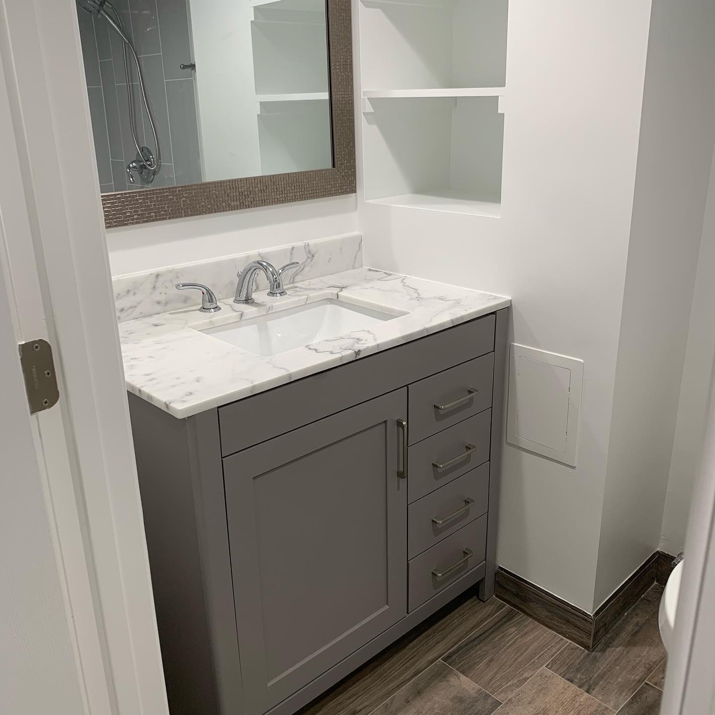 Bathroom Barn Door Remodel